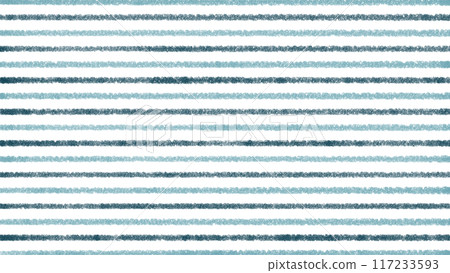 A calming blue-green striped pattern drawn with crayons - nostalgic colors - 16:9 117233593