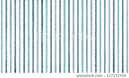 A calming blue-green striped pattern drawn with crayons - nostalgic colors - 16:9 117233594