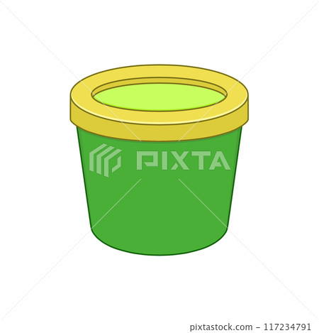 Ice cream cups with lids (for matcha or pistachio flavor) 117234791