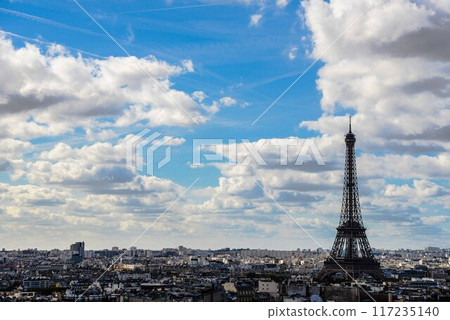The Eiffel and landscape of Paris The Eiffel and landscape of Paris 117235140