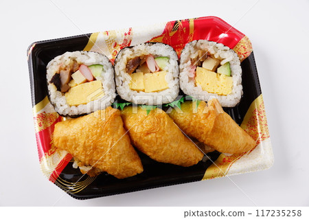 Japanese-style thick roll Sukeroku sushi Japanese-style thick roll Sukeroku sushi 117235258