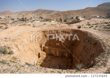 Matmata - a small Berber speaking town in southern Tunisia 117235645