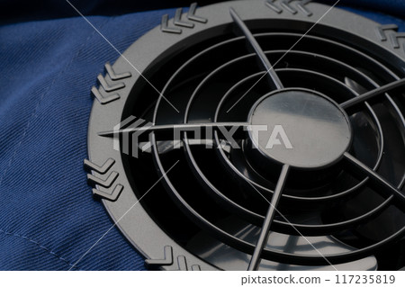 冷氣衣服風扇特寫 117235819