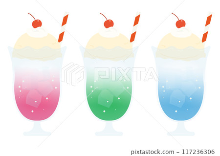 哈密瓜汽水奶油汽水可愛插畫 哈密瓜汽水奶油汽水可愛插畫 117236306