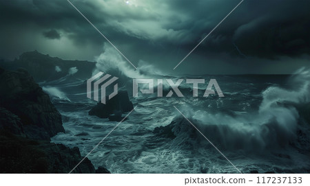 Stormy Japanese Bay Stormy Japanese Bay 117237133