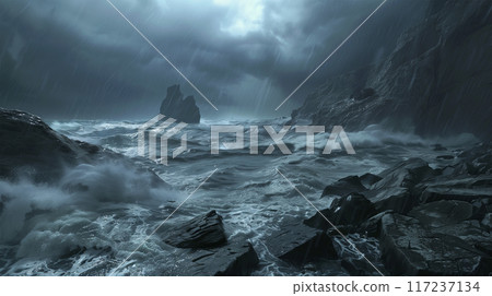 Stormy Japanese Bay Stormy Japanese Bay 117237134