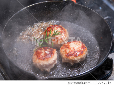 Grilled chicken hamburger Grilled chicken hamburger 117237216