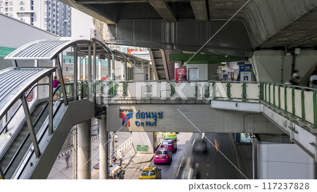 Bangkok Skytrain On Nut Station Bangkok Skytrain On Nut Station 117237828