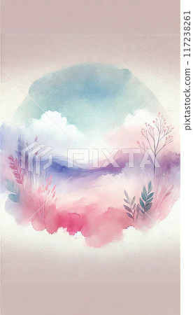 水彩紫色蒼白背景 117238261