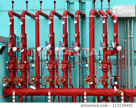 Header pipes valve zone and fire alarm control system at industrial plants Header pipes valve zone and fire alarm control system at industrial plants 117238493