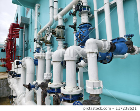 Header pipes valve zone and fire alarm control system at industrial plants 117238621
