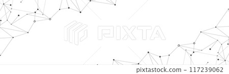 Abstract technology background. Plexus mesh backdrop. Vector 117239062