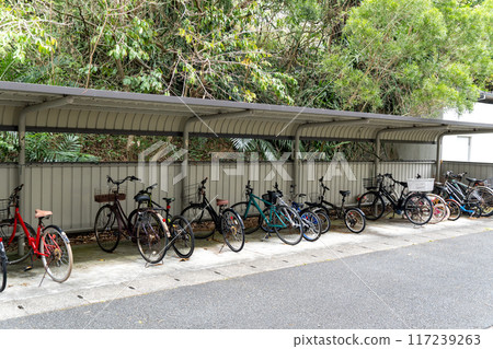 bicycle parking space bicycle parking space 117239263