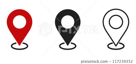 pin point. map address location pointer symbol 117239352
