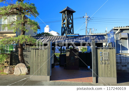 [山口縣]湯田溫泉源頭的晴朗天氣（溫泉館） 117240019