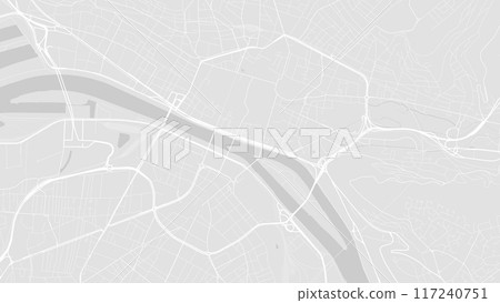Background Rouen map, France, white and light grey city poster with roads and water. Background Rouen map, France, white and light grey city poster with roads and water. 117240751