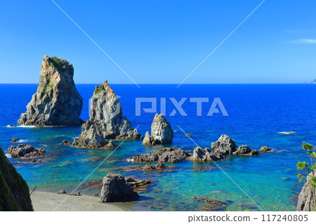 [Yamaguchi Prefecture] The Marine Alps of Omijima on a clear day 117240805