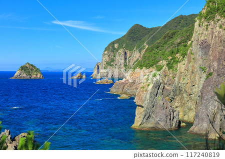 [Yamaguchi Prefecture] The Marine Alps of Omijima on a clear day 117240819