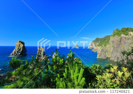 [Yamaguchi Prefecture] The Marine Alps of Omijima on a clear day 117240821