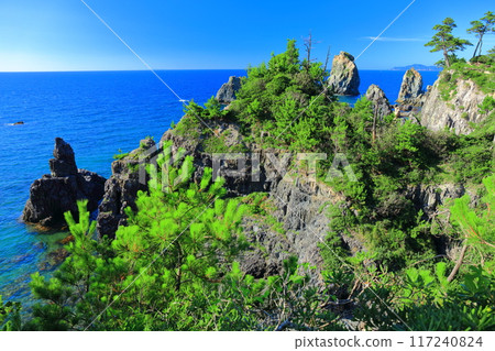 [Yamaguchi Prefecture] The Marine Alps of Omijima on a clear day 117240824