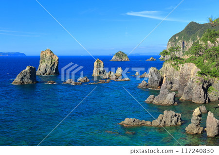[Yamaguchi Prefecture] The Marine Alps of Omijima on a clear day 117240830