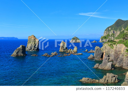 [Yamaguchi Prefecture] The Marine Alps of Omijima on a clear day 117240833