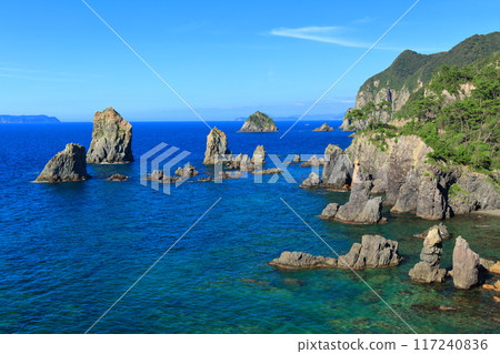 [Yamaguchi Prefecture] The Marine Alps of Omijima on a clear day 117240836