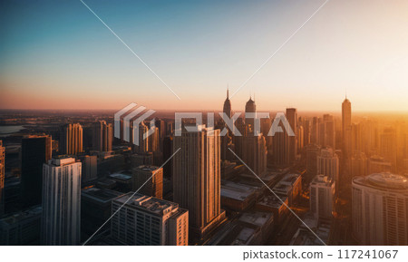 Aero view of the city 117241067
