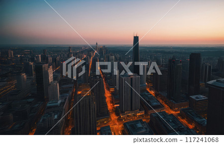 Aero view of the city 117241068