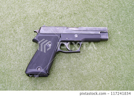 Handgun of the Ground Self-Defense Force on display 117241834