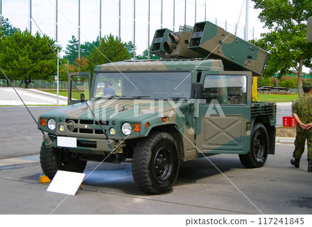 展出的陸上自衛隊93式近程地對空飛彈 117241845