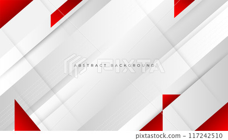 Red curve on a white background vector 117242510