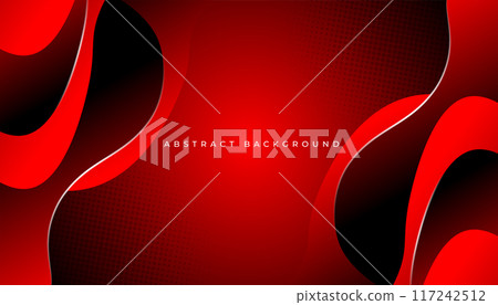 Modern abstract red background with dynamic waves 117242512