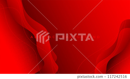 Red stylish wave background for business 117242516