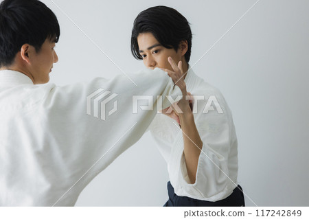 Man in judo uniform Man in judo uniform 117242849