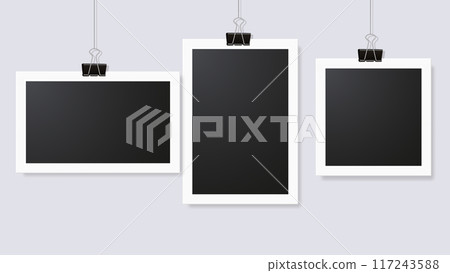 Vector set of photo frames mockup Vector set of photo frames mockup 117243588