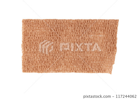 adhesive medical elastic bandage isolated on white 117244062