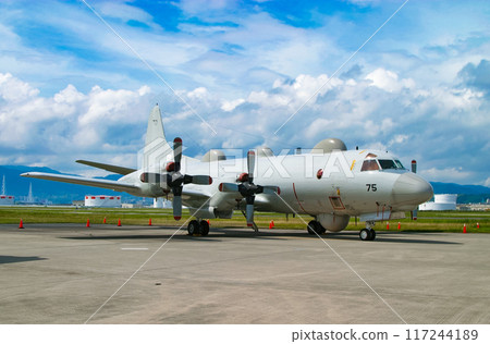 Maritime Self-Defense Force aircraft on display 117244189