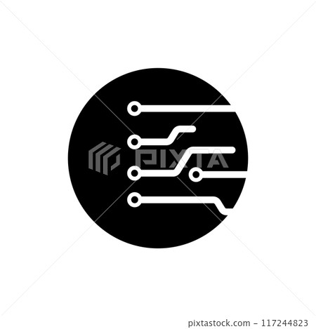 Circuit board icon 117244823
