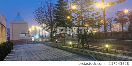 Night view of Kushiro, around Nusamai Bridge 117245838