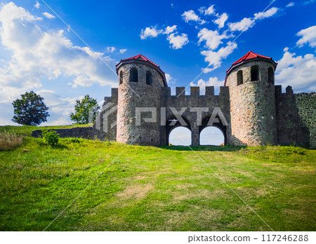 Porolissum, Romania - Ancient roman castrum in Dacia Porolissensis Province. Porolissum, Romania - Ancient roman castrum in Dacia Porolissensis Province. 117246288