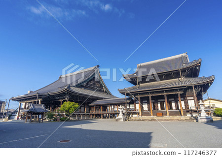 Kyoto, Head Temple Koshoji Temple, Goei-do Hall (left) and Amida Hall (right) 117246377