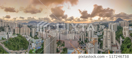 Aug 2 2024 the Kwun Tong District, Kowloon Hong Kong Aug 2 2024 the Kwun Tong District, Kowloon Hong Kong 117246738