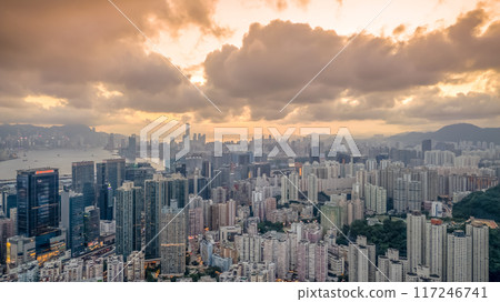 Aug 2 2024 the Kwun Tong District, Kowloon Hong Kong Aug 2 2024 the Kwun Tong District, Kowloon Hong Kong 117246741