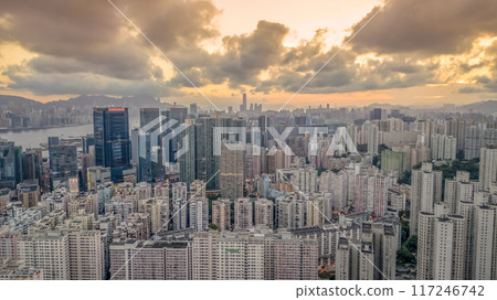Aug 2 2024 the Kwun Tong District, Kowloon Hong Kong Aug 2 2024 the Kwun Tong District, Kowloon Hong Kong 117246742