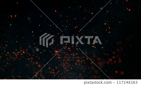 Fire flames isolated on black , abstract background Fire flames isolated on black , abstract background 117248163