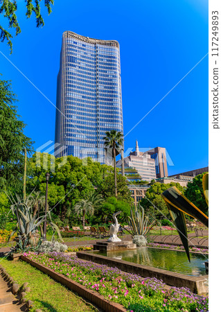 Tokyo Midtown Hibiya seen from Hibiya Park in Yurakucho, Chiyoda Ward, Tokyo Tokyo Midtown Hibiya seen from Hibiya Park in Yurakucho, Chiyoda Ward, Tokyo 117249893