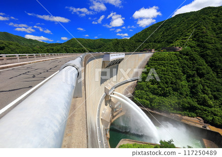 [廣島縣] 怒井水壩的清水排放 117250489