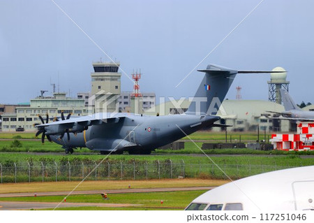 The Airbus A400M "Atlas" descended on the capital's air defense base, "Hyakuri Air Base" 117251046