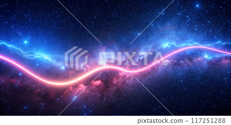 milky way neon lights abstract neon background 117251288